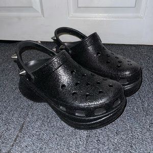 Platform/Glitter Spike CROCS
